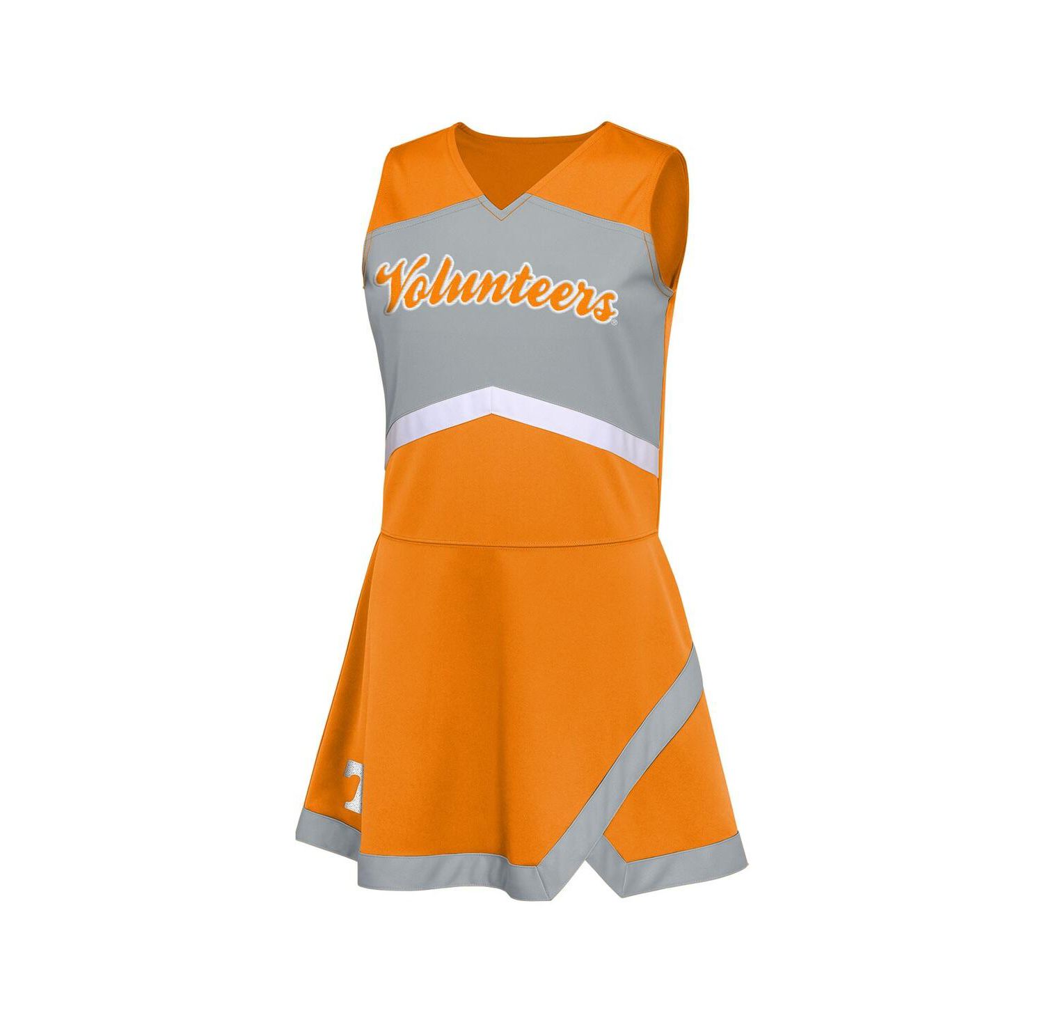 Big Girls Tennessee Orange Tennessee Volunteers Cheer Captain Jumper Dress