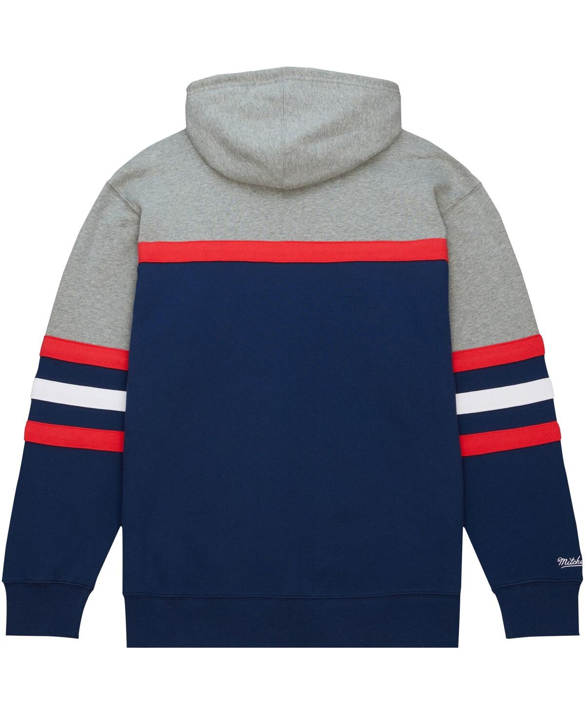 Mitchell & Ness Mitchell Ness Men's Navy Ole Miss Rebels Head Coach Pullover Hoodie In Multi