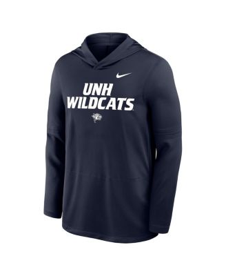 Men's Navy New Hampshire Wildcats Sideline Dri-FIT Lightweight Sweatshirt