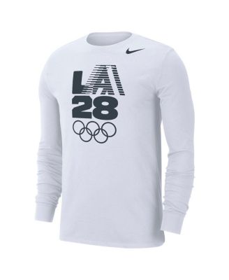 Men's White LA28 Summer Olympics Team Issue Velocity Dri-FIT Long Sleeve T-Shirt