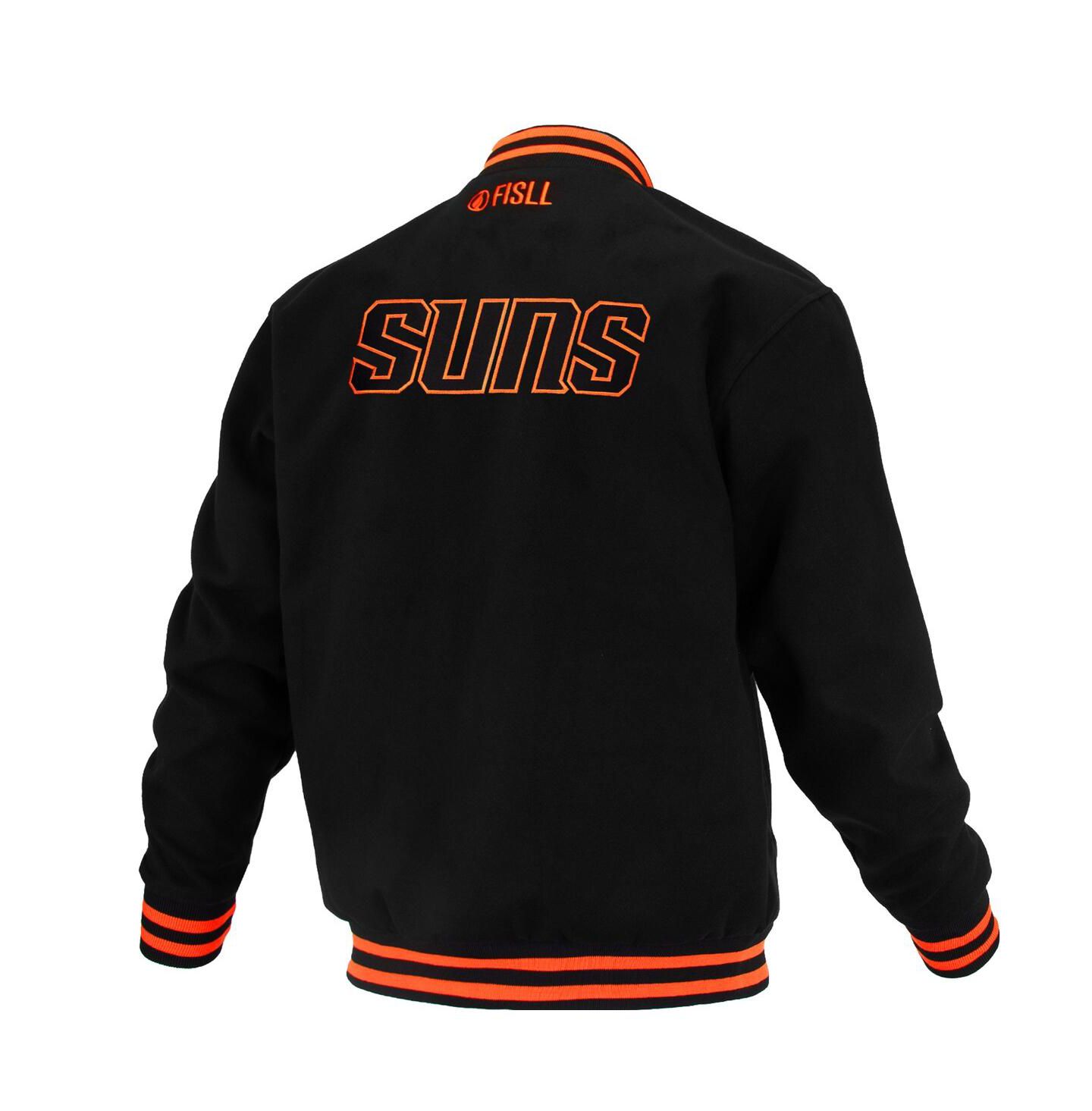 Куртка FISLL Black Phoenix Suns Logo Man Shadow Collection Full-Snap Varsity — фото 2