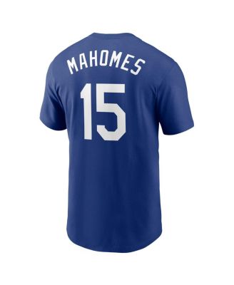 Men's Patrick Mahomes Royal Kansas City Royals Name Number T-Shirt