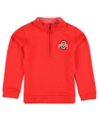 Garb - Toddler Scarlet Ohio State Buckeyes Sterling Quarter-Zip Pullover Hoodie