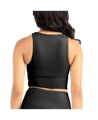 Women's 2-Pack Black LSU Tigers Buttery Soft Midi Bra Leggings Set