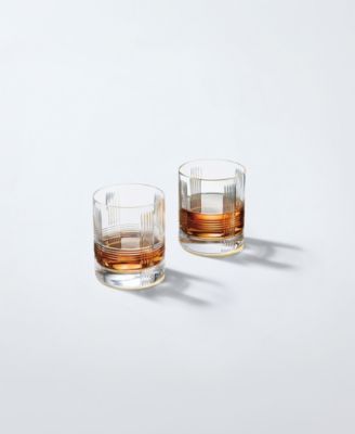 Vector Double Old-Fashioned Glasses, Set of 2