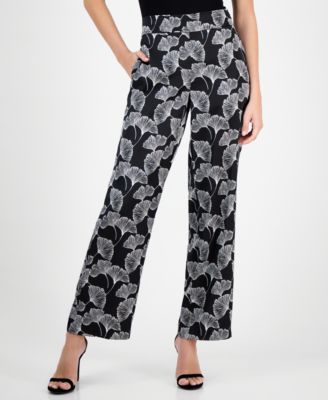 Petite High-Rise Pull-On Wide-Leg Pants