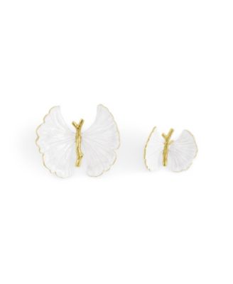 Butterfly Ginkgo Gold Decorative Objects, Set of 2