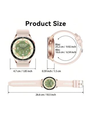 VASIP Smart Watches For Women With Earbuds (Call Receive/Music Playback) IP67 100+ Sports Modes Health Monitor Message Notification Weather Forecast Remote Camera Control For IOS Android Perfect Gifts For Women