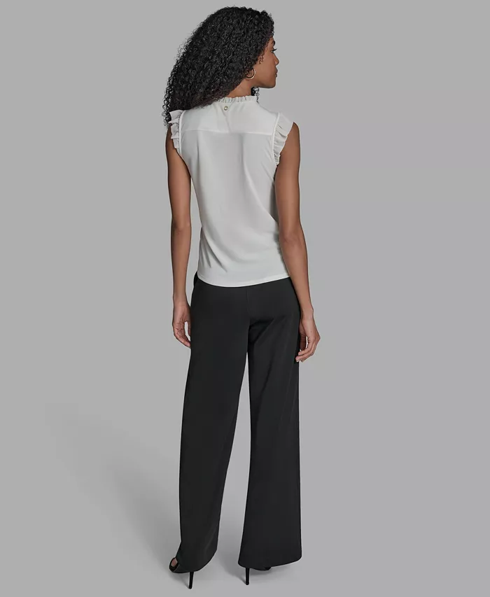 Women's Sleeveless Button-Down Blouse - thumbnail 5