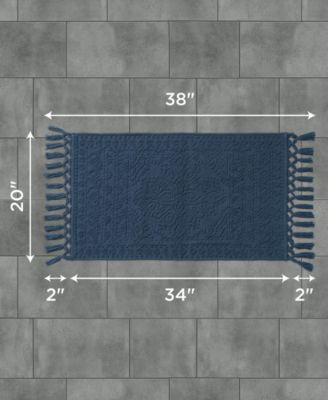 Nellore Fringe Cotton 20" x 38" Bath Rug