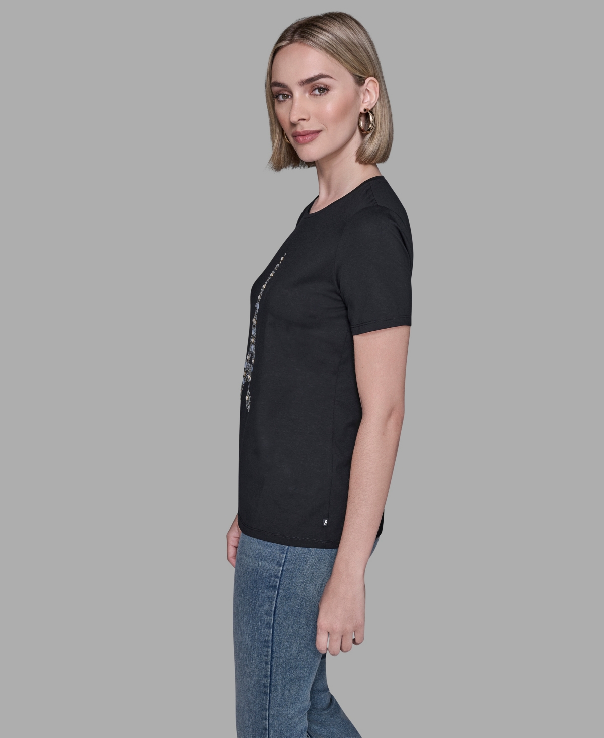 Karl Lagerfeld Women's Eiffel Tower T-shirt In Black