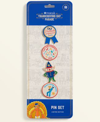 Thanksgiving Day Parade 2025 4-Pack Pin Set, Macy's Exclusive