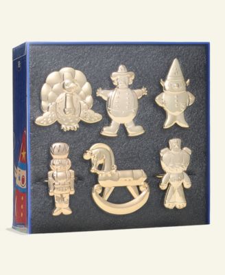 Thanksgiving Day Parade 2025 Brass Napkin Rings, Set of 6, Macy's Exclusive