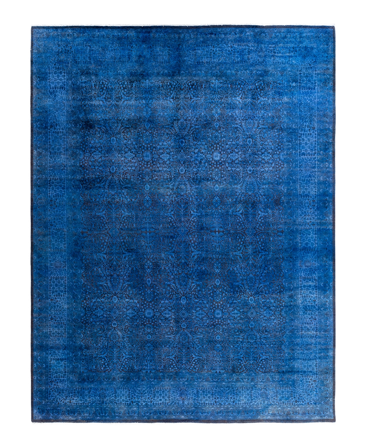 Adorn Hand Woven Rugs Fine Vibrance M1437 9'1"x11'9" Area Rug In Blue