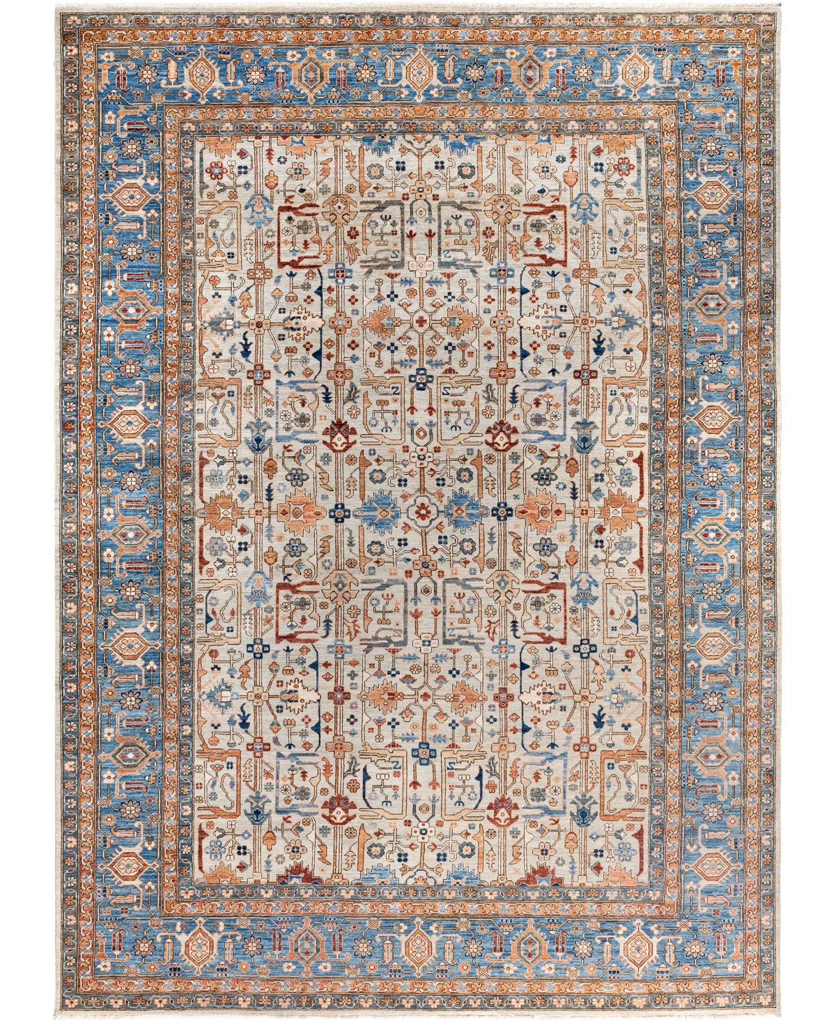 Adorn Hand Woven Rugs Serapi M0103-55 10'1"x13'9" Area Rug In Gray