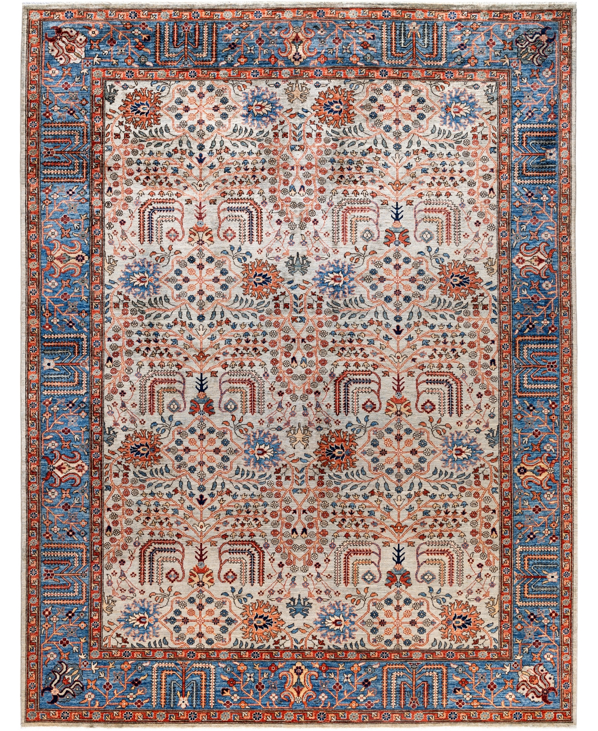 Adorn Hand Woven Rugs Serapi M0103-105 9'2"x11'11" Area Rug In Gray