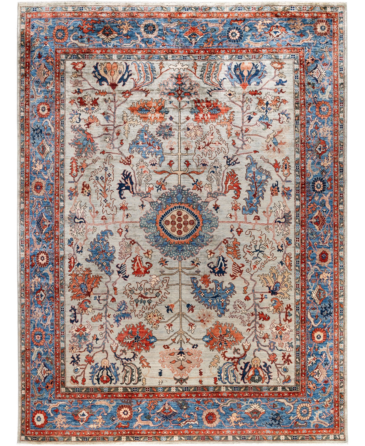 Adorn Hand Woven Rugs Serapi M0103-137 9'1"x12'1" Area Rug In Gray