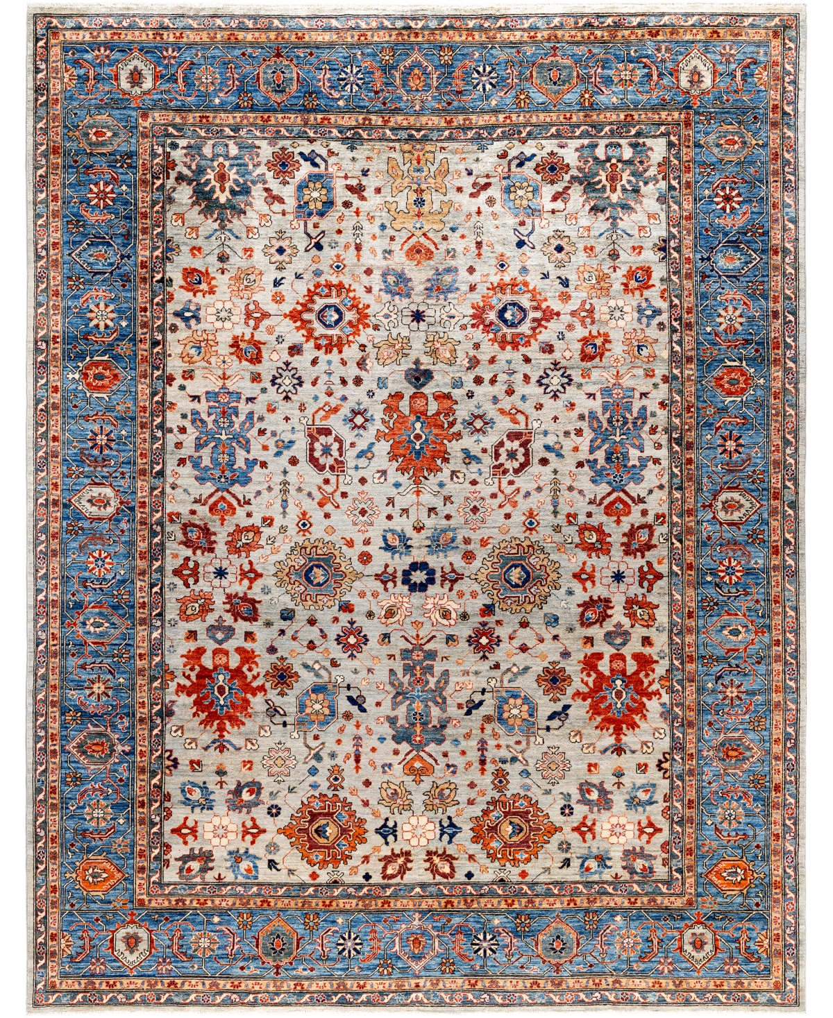 Adorn Hand Woven Rugs Serapi M0103-158 8'11"x11'9" Area Rug In Gray
