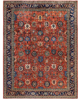 Adorn Hand Woven Rugs Serapi M0103 165 Rug Collection In Red