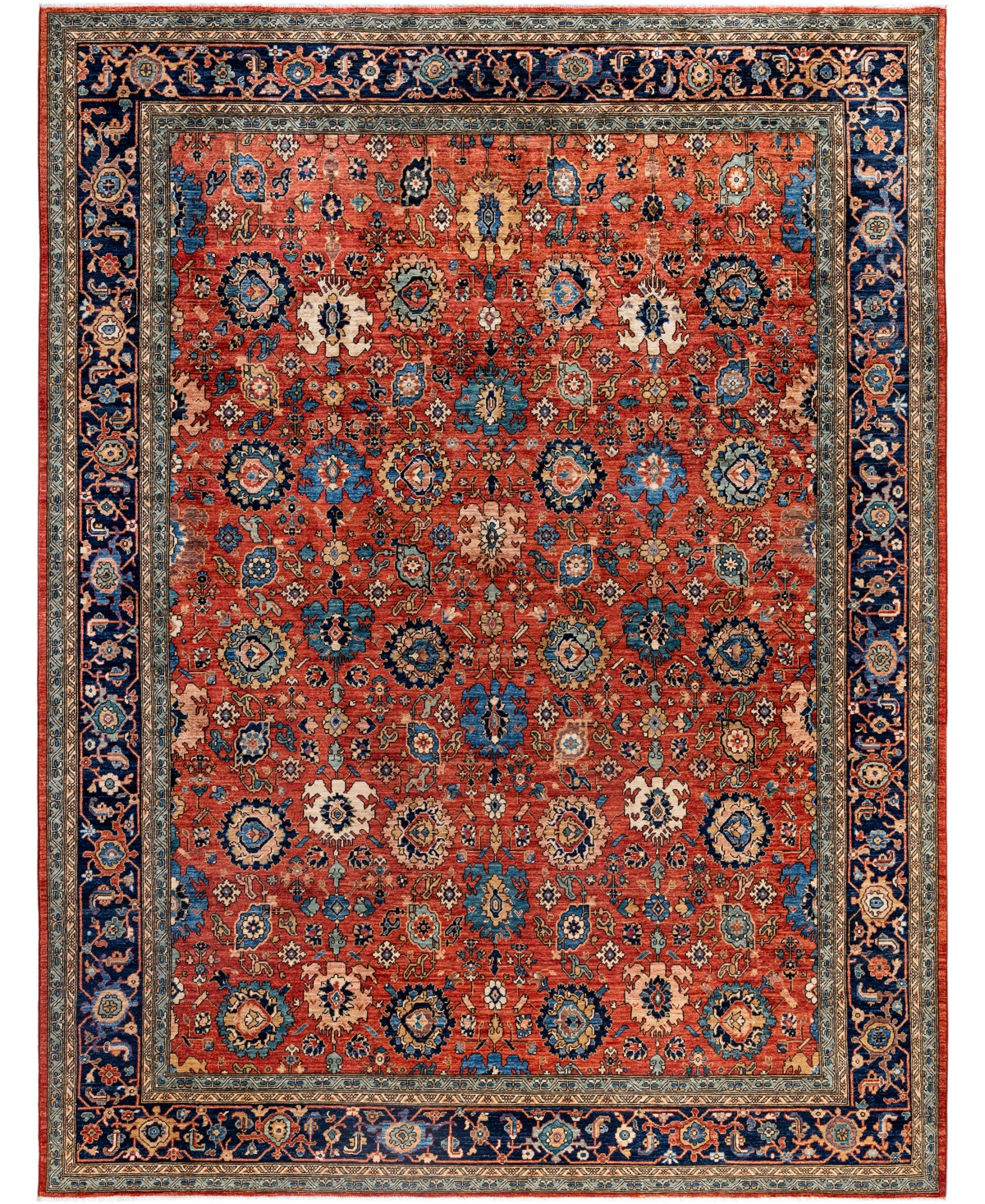 Adorn Hand Woven Rugs Serapi M0103-165 9'2"x11'10" Area Rug In Red