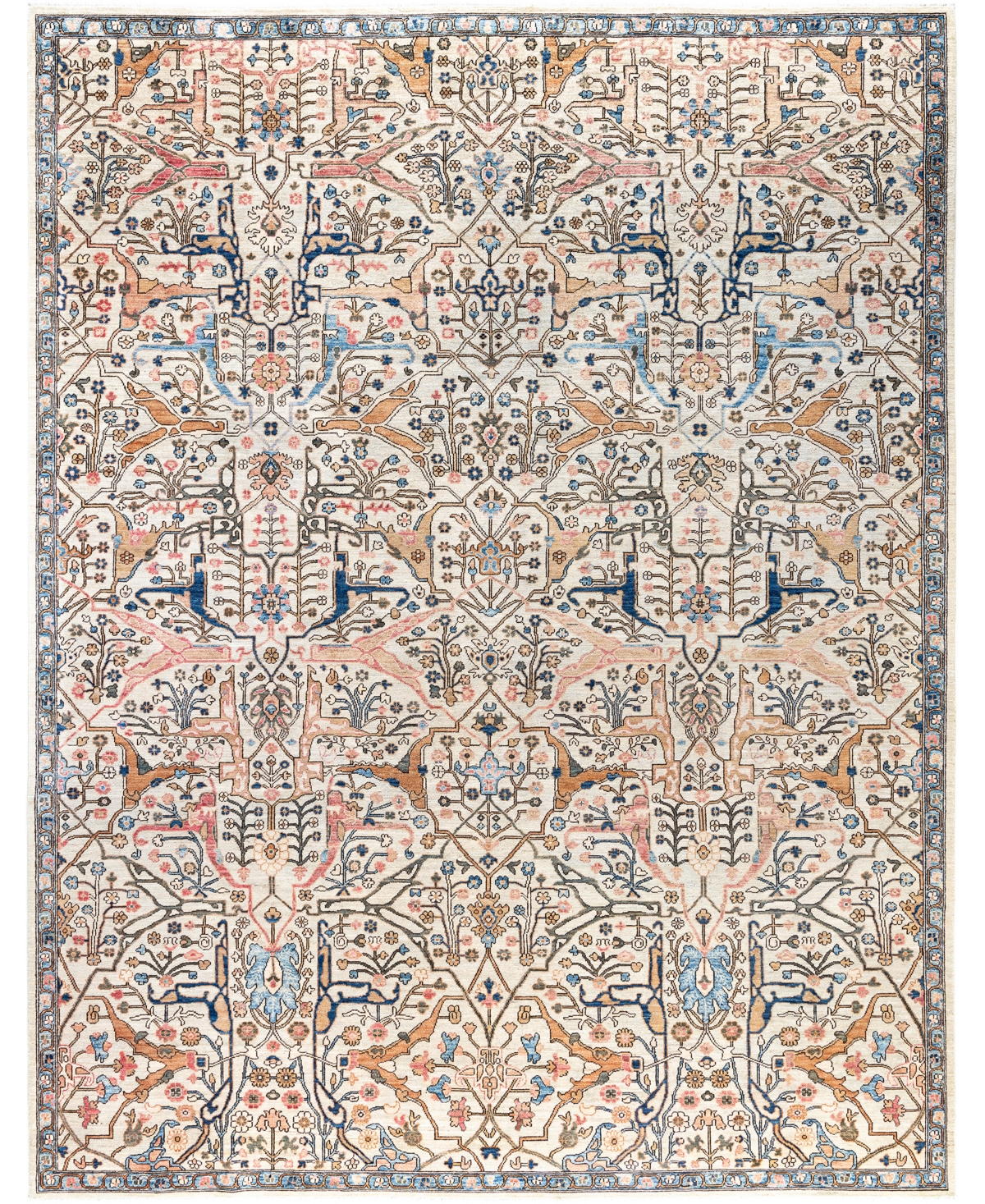 Adorn Hand Woven Rugs Serapi M0103-172 9'2"x11'9" Area Rug In White