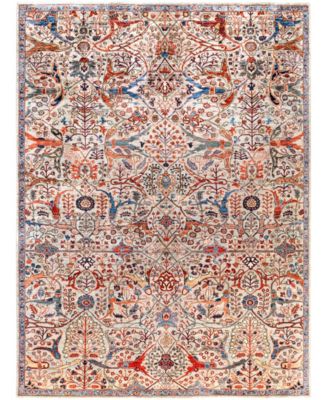 Adorn Hand Woven Rugs Serapi M0103 181 Rug Collection In Gray