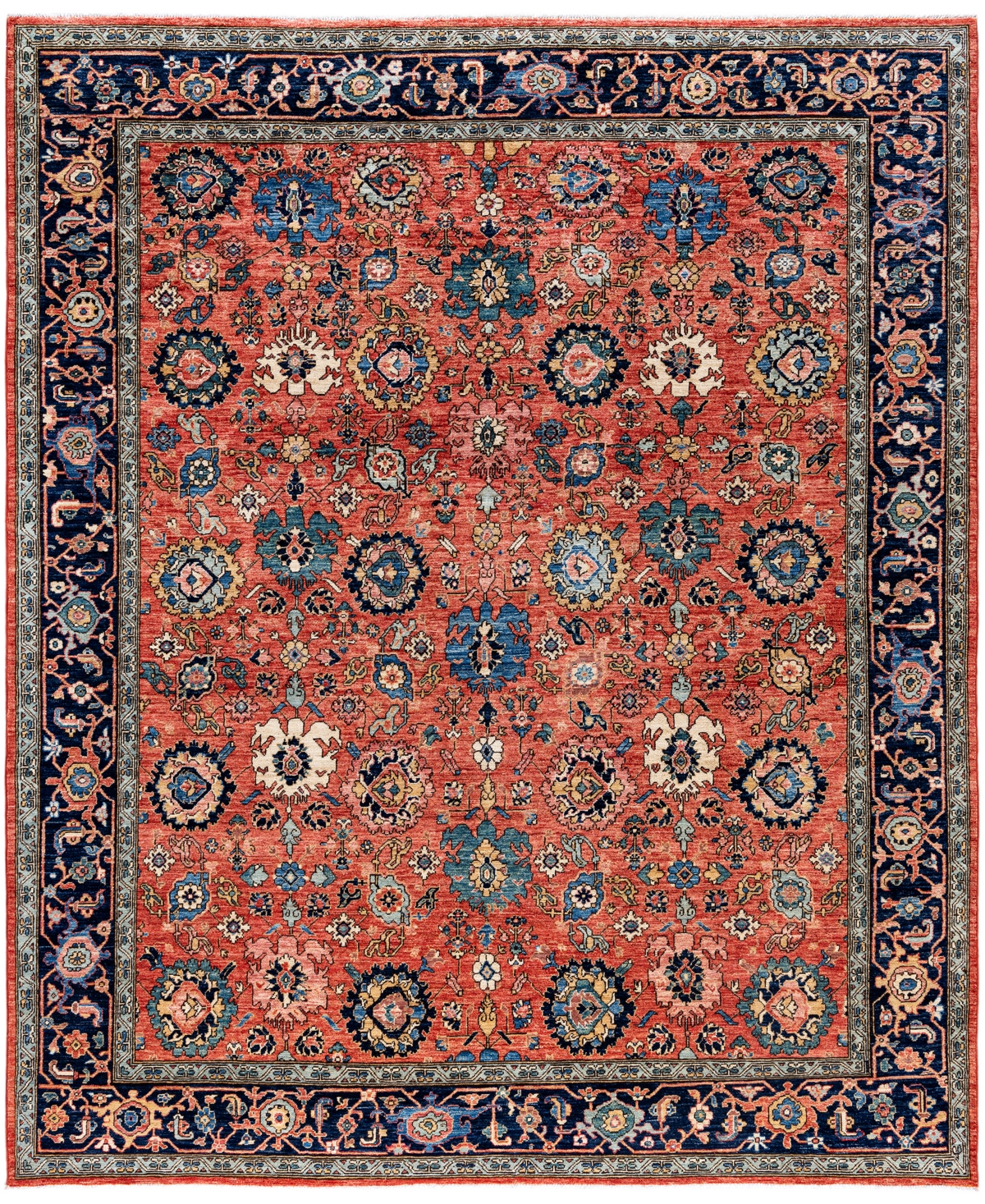 Adorn Hand Woven Rugs Serapi M0103-192 8'2"x9'10" Area Rug In Red