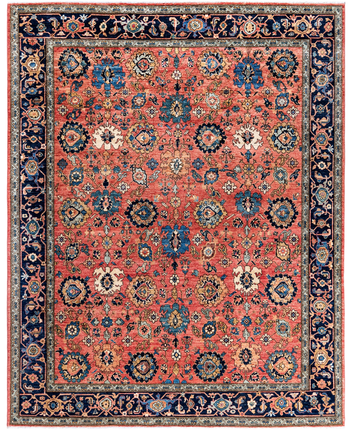 Adorn Hand Woven Rugs Serapi M0103-232 8'2"x10' Area Rug In Pink