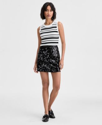Women's Sequin Mini Skirt, Macy's Exclusive