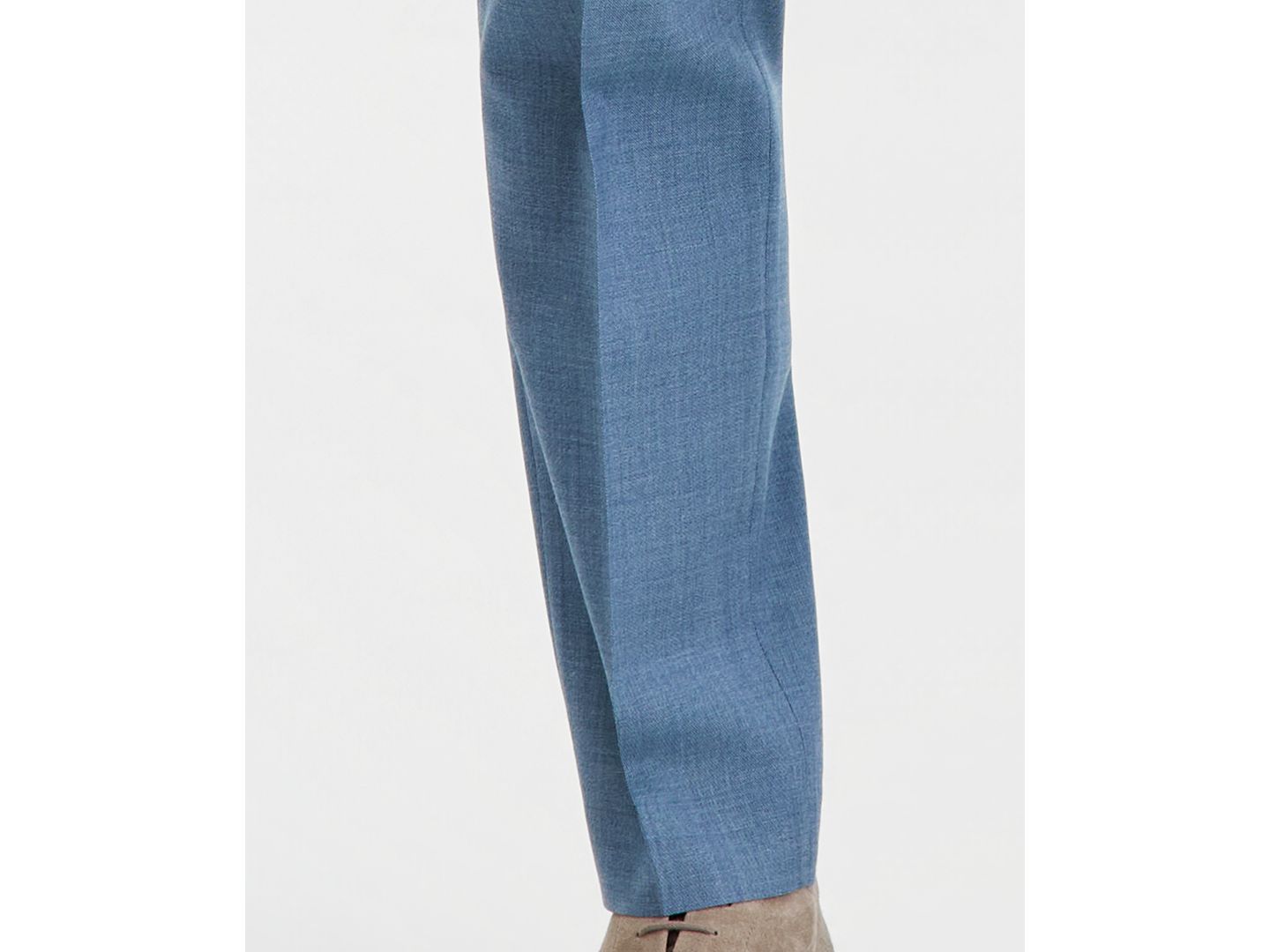 Мужские брюки Ted Baker Modern-Fit Wool-Blend Solid Suit Separate, цвет: Светлый синий — фото 6