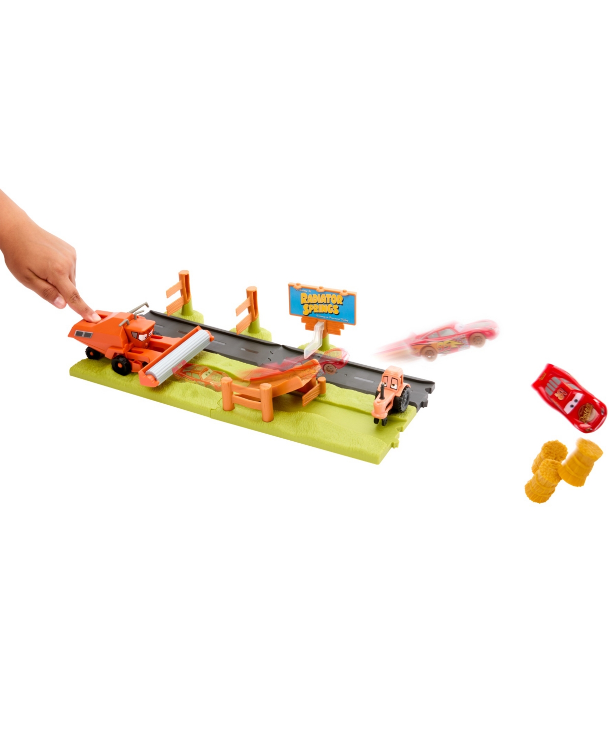 Cars Disney And Pixar  Frank Escape And Stunt Race Playset In Multi