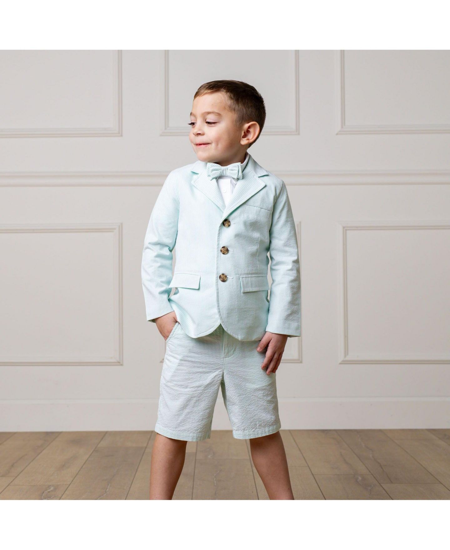 Пиджак Hope & Henry Classic Seersucker Suit Jacket для мальчиков-малышей, цвет: Мятный — фото 2
