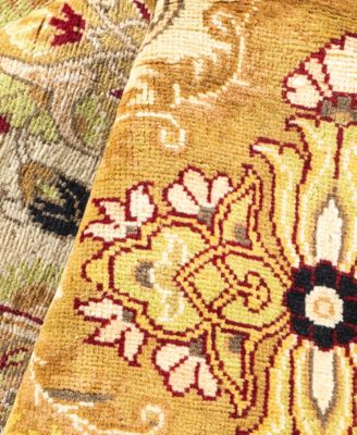 Adorn Hand Woven Rugs Mogul M1406 Rug Collection In Green