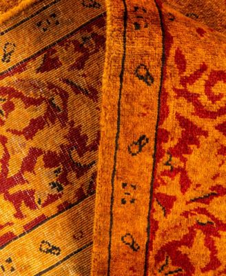 Adorn Hand Woven Rugs Fine Vibrance M1348 Rug Collection In Orange