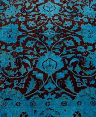 Adorn Hand Woven Rugs Fine Vibrance M1444 Rug Collection In Blue