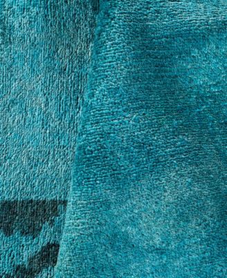 Adorn Hand Woven Rugs Fine Vibrance M1424 Rug Collection In Blue