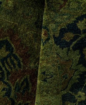 Adorn Hand Woven Rugs Fine Vibrance M1403 Rug Collection In Black