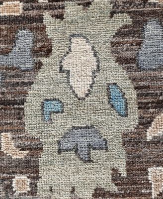 Adorn Hand Woven Rugs Colorful Oushak M0103 31 Rug Collection In Brown