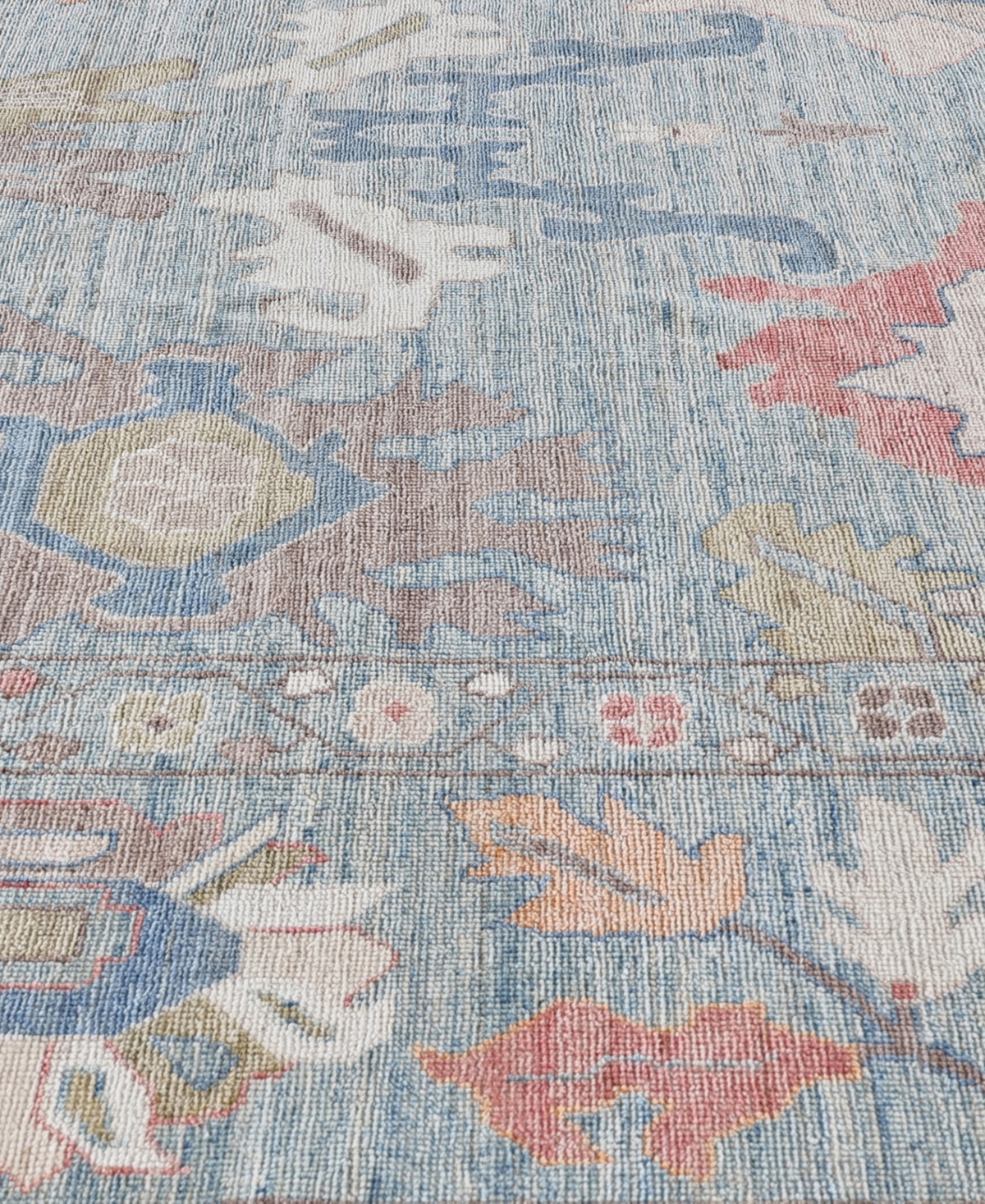 Adorn Hand Woven Rugs Colorful Oushak M0103-38 9'1"x12'1" Area Rug