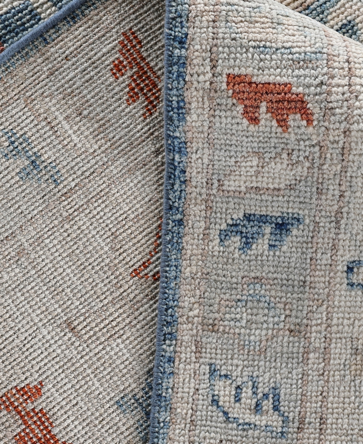 Adorn Hand Woven Rugs Colorful Oushak M0103-41 8'10"x12'1" Area Rug In Blue