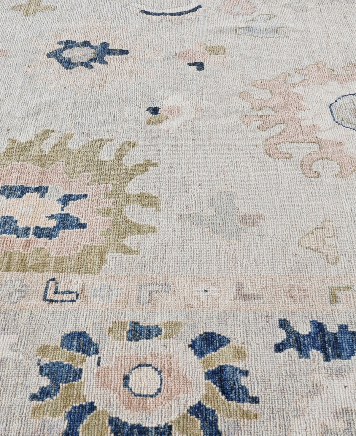 Adorn Hand Woven Rugs Colorful Oushak M0103-47 8'x9'9" Area Rug In Gray