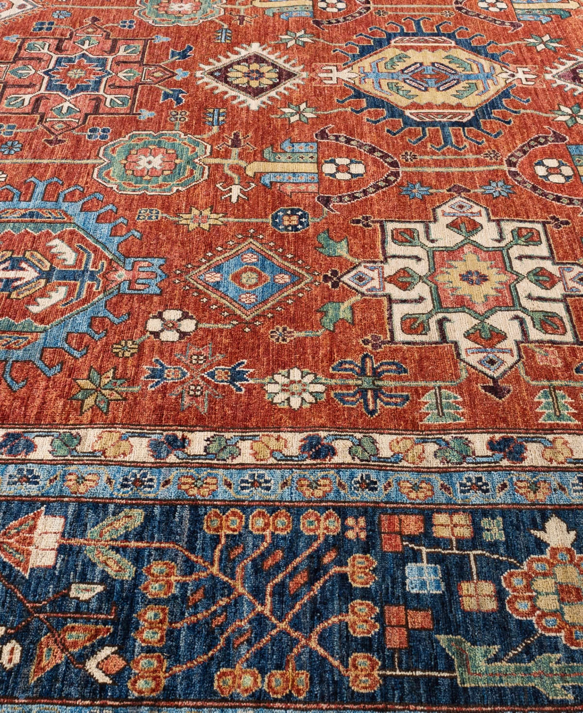 Adorn Hand Woven Rugs Serapi M0103-57 10'1"x14'2" Area Rug In Red
