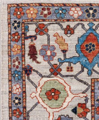 Adorn Hand Woven Rugs Serapi M0103 87 Rug Collection In Gray