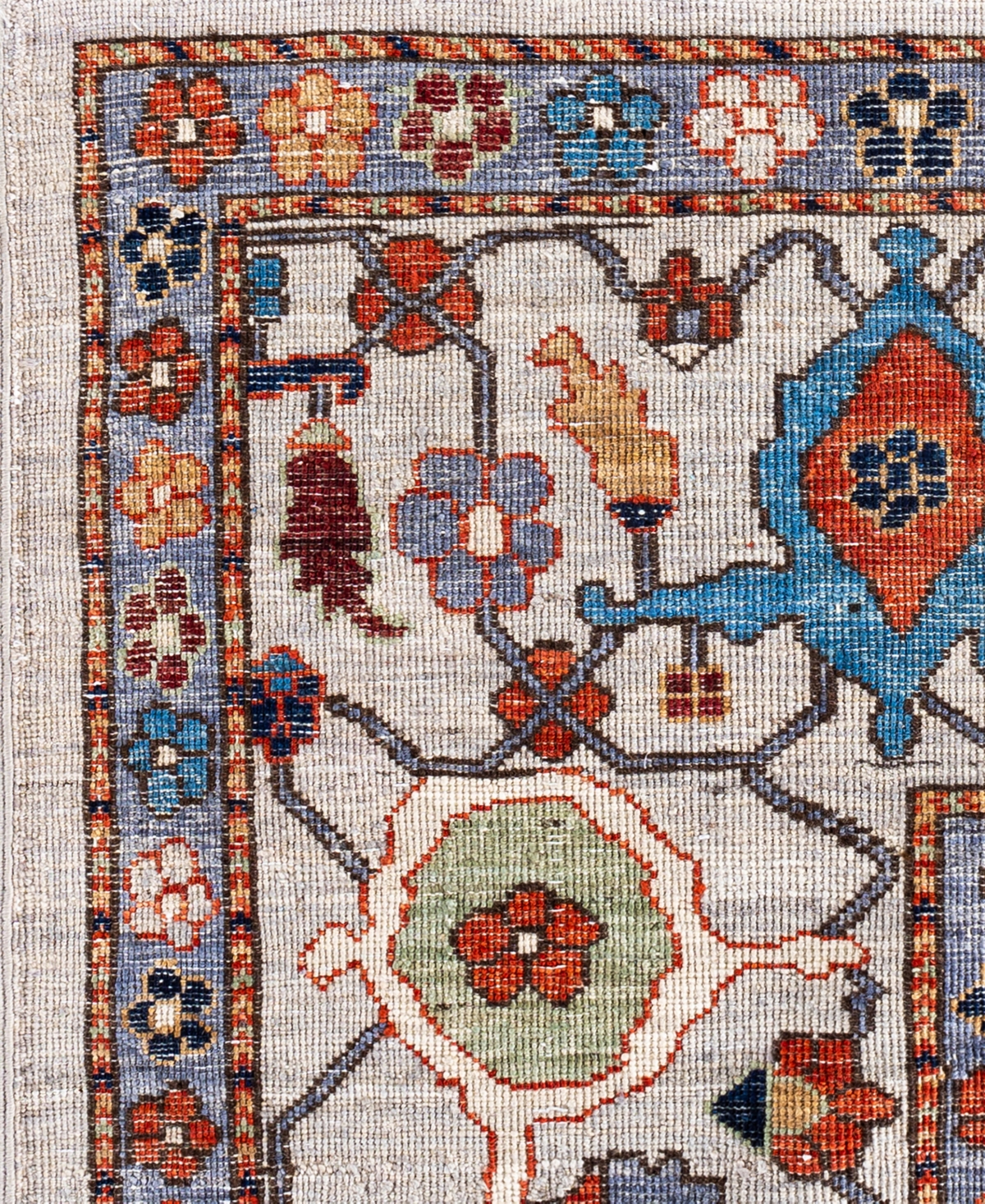 Adorn Hand Woven Rugs Serapi M0103-87 9'x11'10" Area Rug In Gray