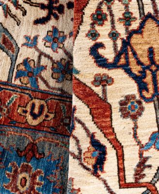 Adorn Hand Woven Rugs Serapi M0103 90 Rug Collection In White