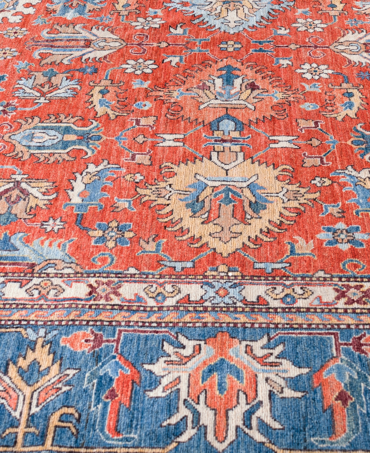 Adorn Hand Woven Rugs Serapi M0103-124 8'9"x11'11" Area Rug In Red