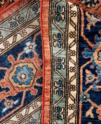 Adorn Hand Woven Rugs Serapi M0103 127 Rug Collection In Orange