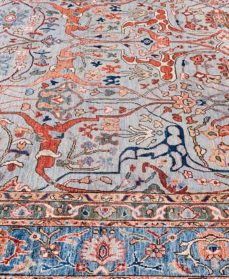 Adorn Hand Woven Rugs Serapi M0103 129 Rug Collection In Gray