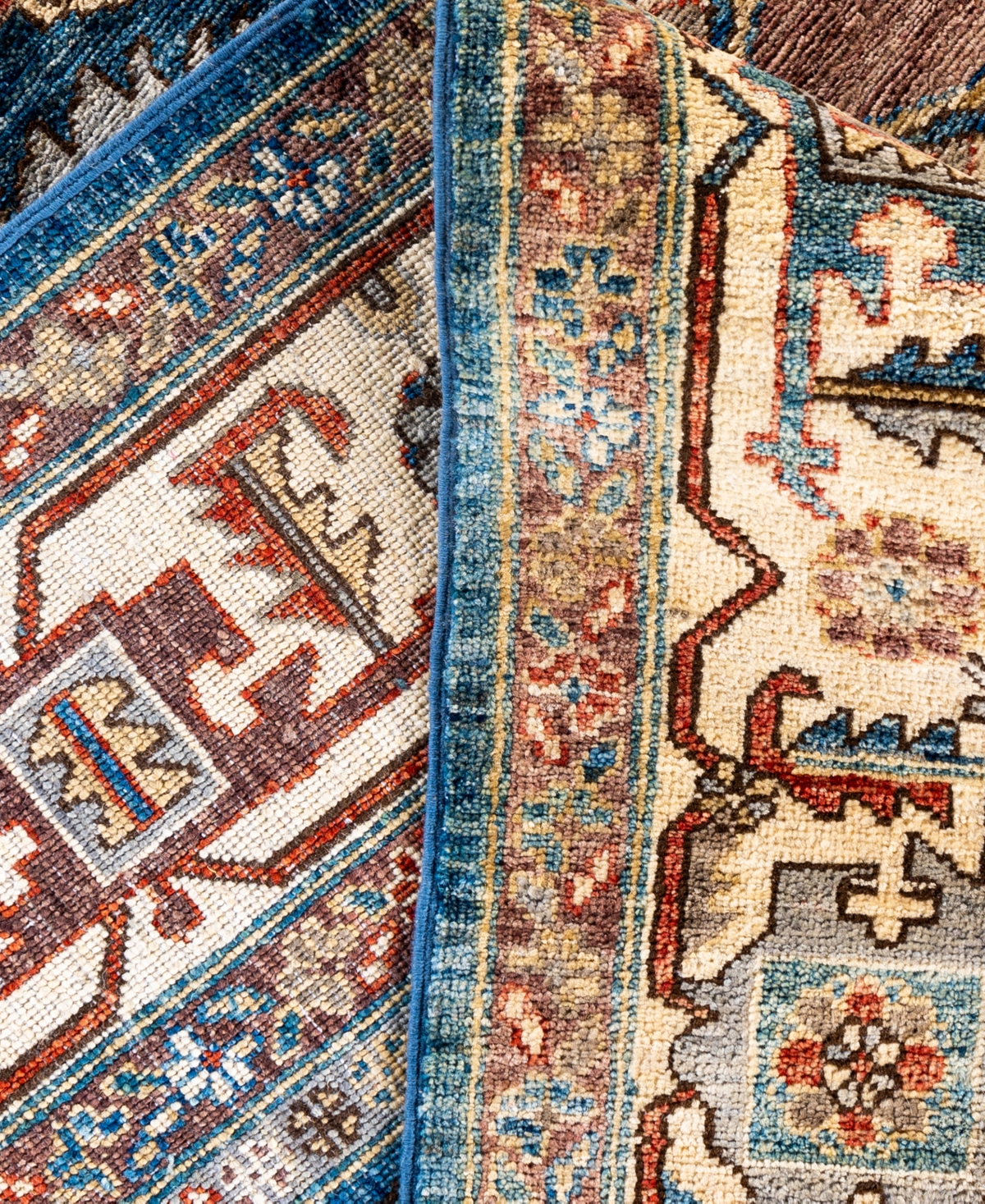 Adorn Hand Woven Rugs Serapi M0103-147 9'1"x11'9" Area Rug In Blue
