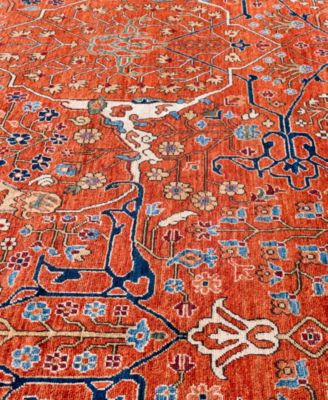 Adorn Hand Woven Rugs Serapi M0103 149 Rug Collection In Red